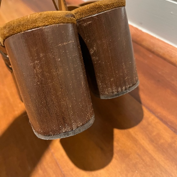 Robert Clergerie Brown Platform Sandals - Picture 6 of 8